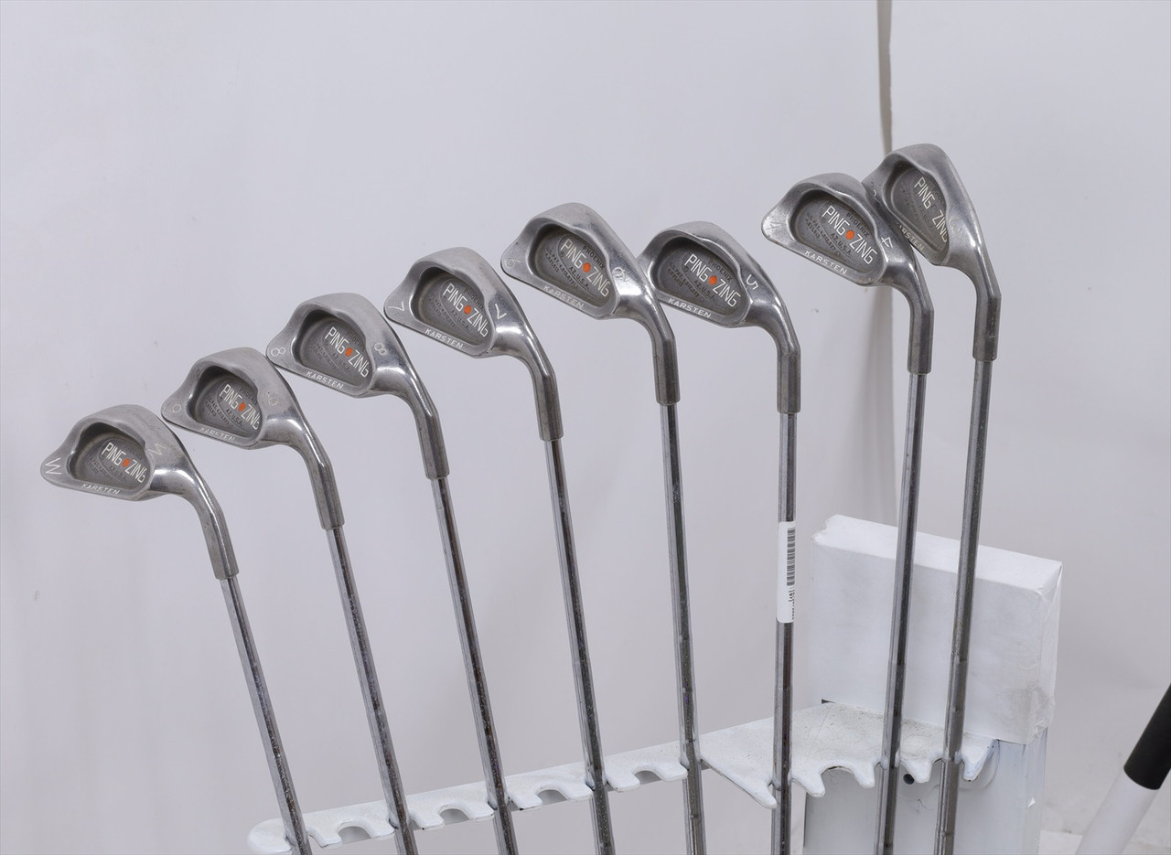 Ping Zing Orange Dot Iron Set 3-Pw Stiff Flex Steel 1153720 Good