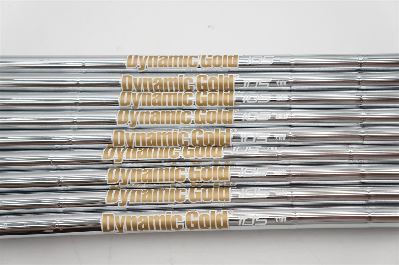 New True Temper Dynamic Gold 105 X100 X-Stiff Iron Shaft Set 4-Pw