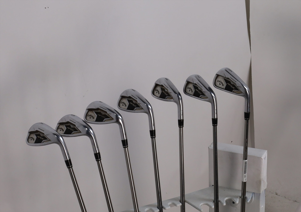 Callaway Apex 19 Iron Set 6-Pw, Aw, Sw Stiff Catalyst 80 Graphite