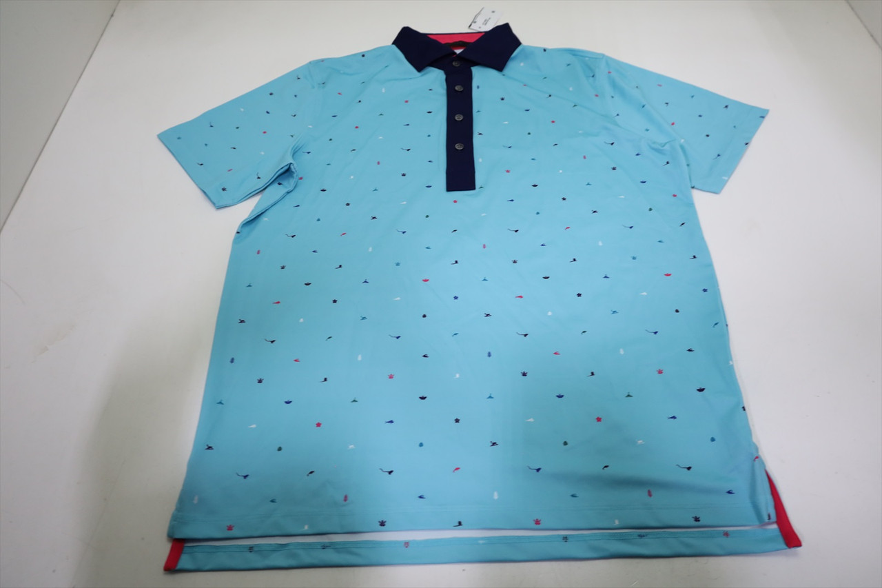Greyson Golf Spirit of Costa Rica Polo Mens Size Medium Macaw New