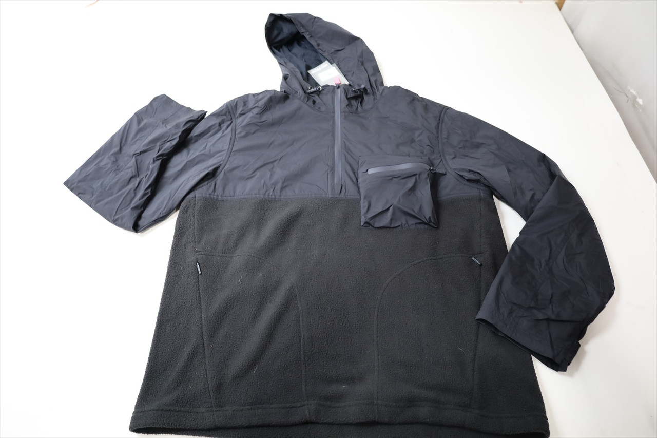 G/Fore STRETCH TECH SHERPA HOODIE Pullover Mens Size Medium ONYX