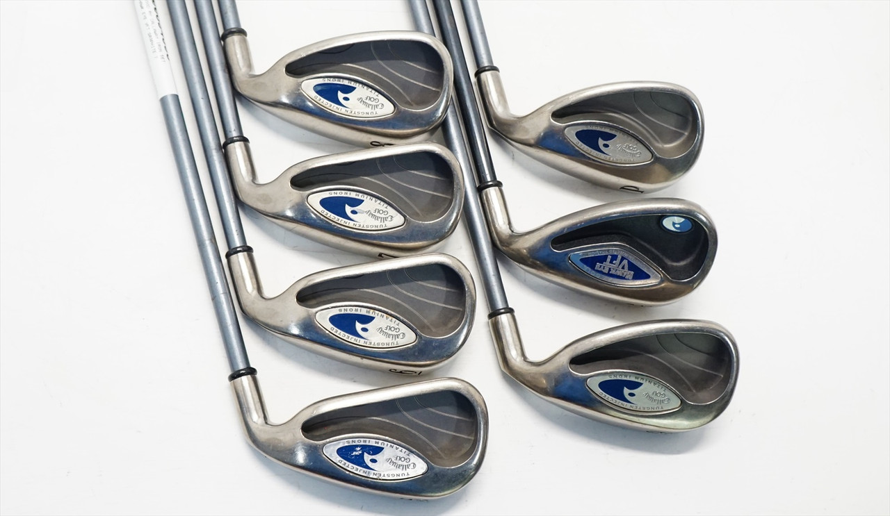 Callaway Hawk Eye Vft Iron Set Firm Flex System 75 Graphite 5-Aw, Pw ...