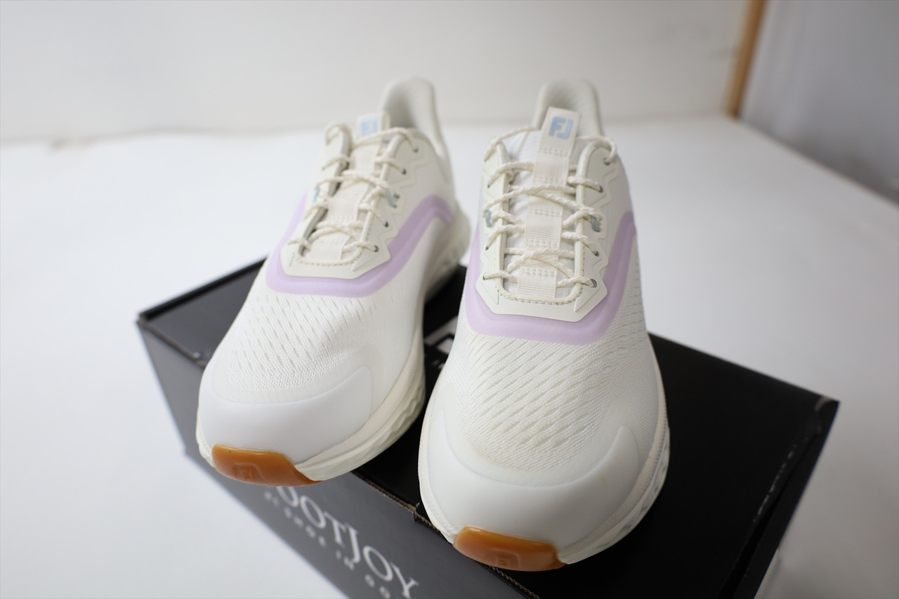 New FOOTJOY Golf Quantum Shoes Women 7 Cream / Purple 97816