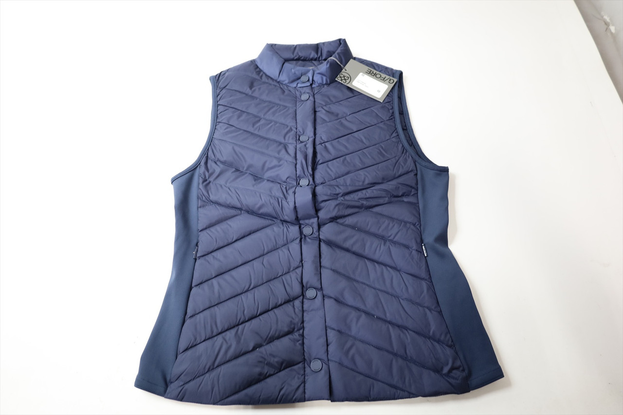 G/Fore DOWN QUILTED TAFFETA TECH Vest Womens Size Small TWLT New