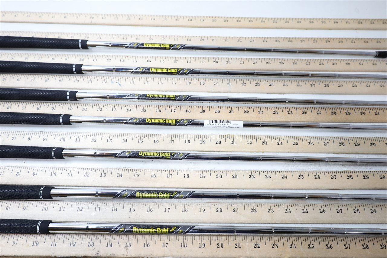 True Temper Dynamic Gold Mid 115 Stiff 34.25-37.25 Iron Shaft Set