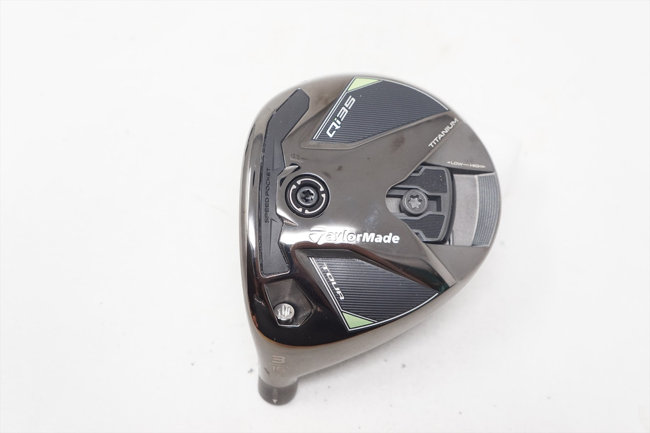 LH Taylormade Qi35 Tour 15* #3 Fairway Wood Club Head Only VERY 