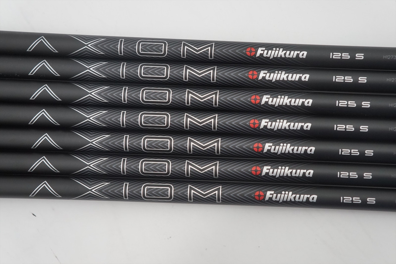New Fujikura Axiom 125-S 125g Stiff 7pc 4-PW Iron Shaft Set .370
