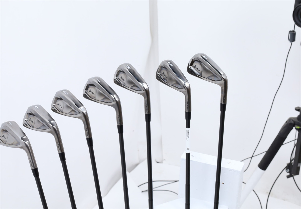 Srixon Zxi7 Black Chrome Iron Set 4-Pw Stiff Flex Dynamic Gold