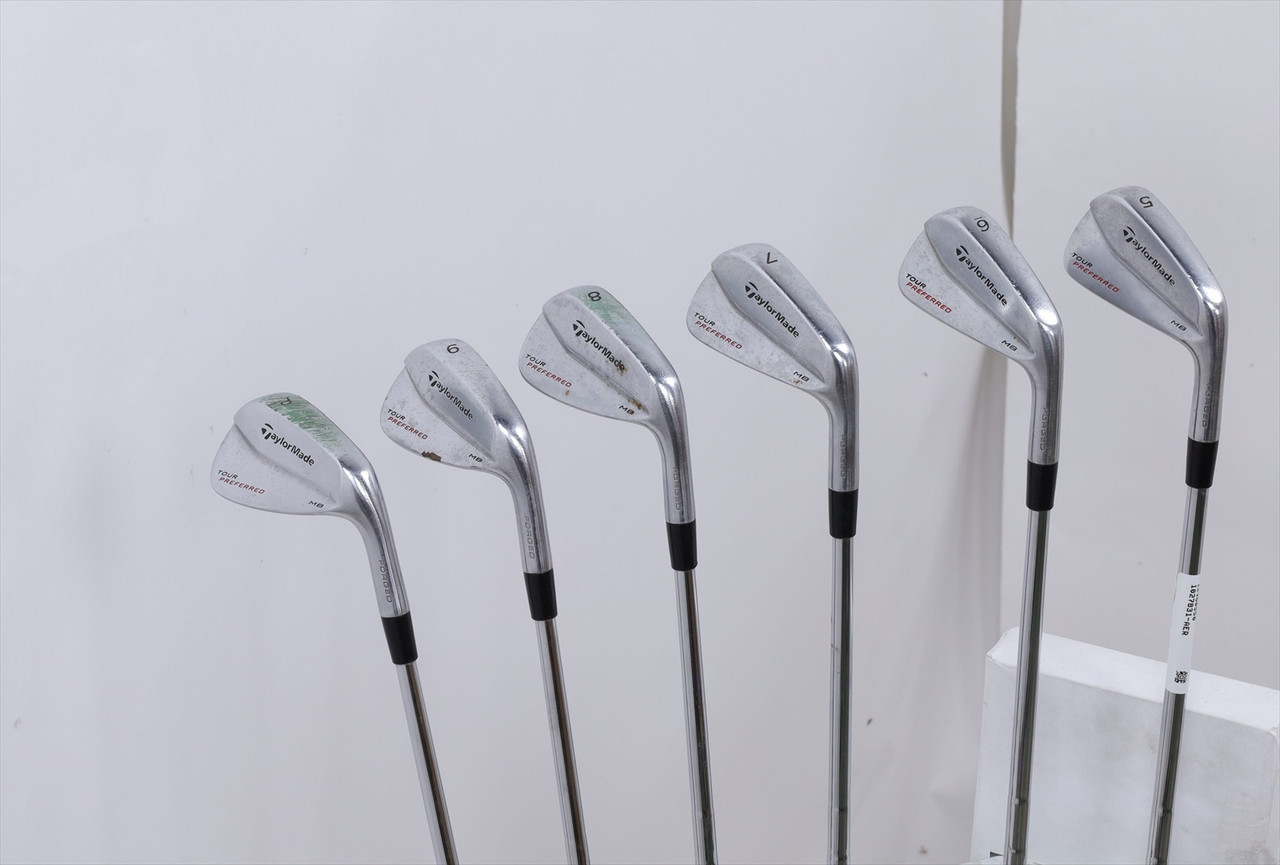 クラブ TaylorMade Tour Preferre MB Taylormade Tour Preferred Mb Iron Set 5-Pw Stiff Flex Kbs Tour