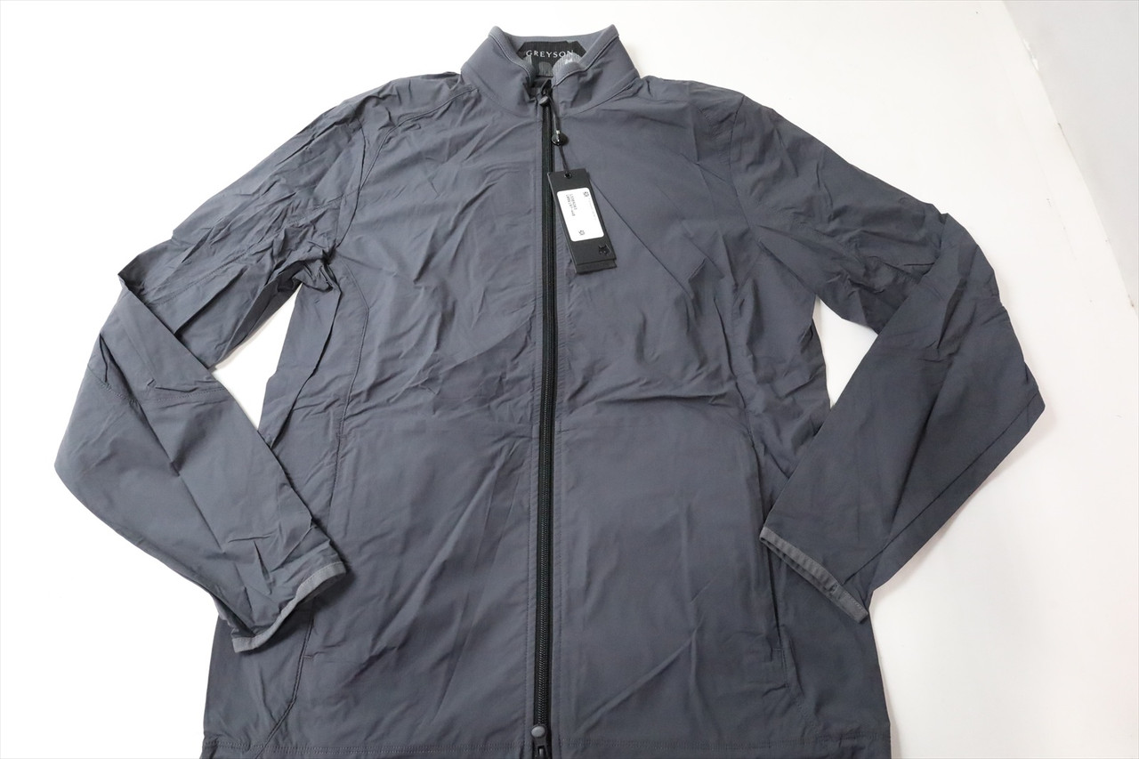 【美品】グレイソン ジャケットS グレー×ブラック GREYSON ゴルフ Greyson Golf Trailwolf Jacket Mens Size Small Stingray New