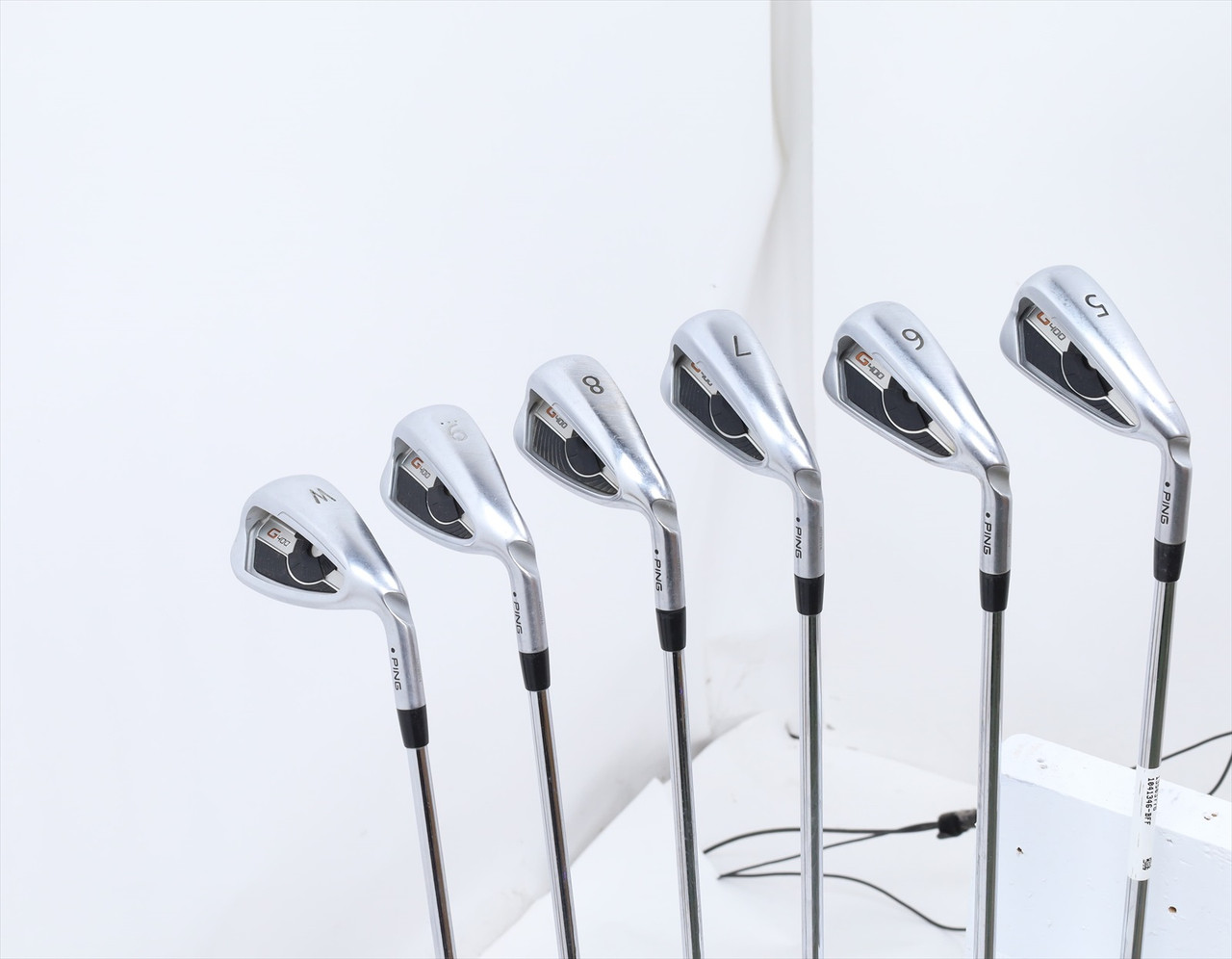 Ping G400 Black Dot Iron Set 5-Pw Stiff Flex Ping Awt 2.0 Steel