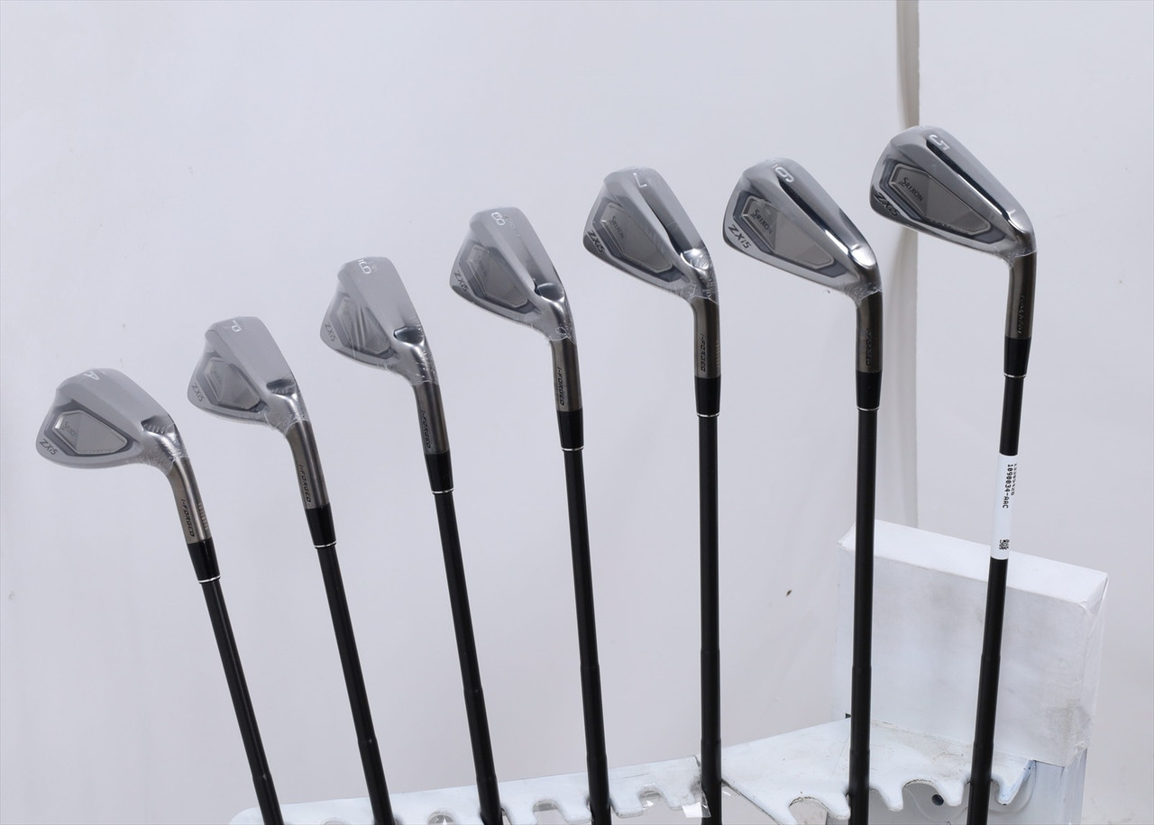 Srixon Zxi5 Black Chrome Iron Set 5-Pw, Aw Stiff Dynamic Gold Mid