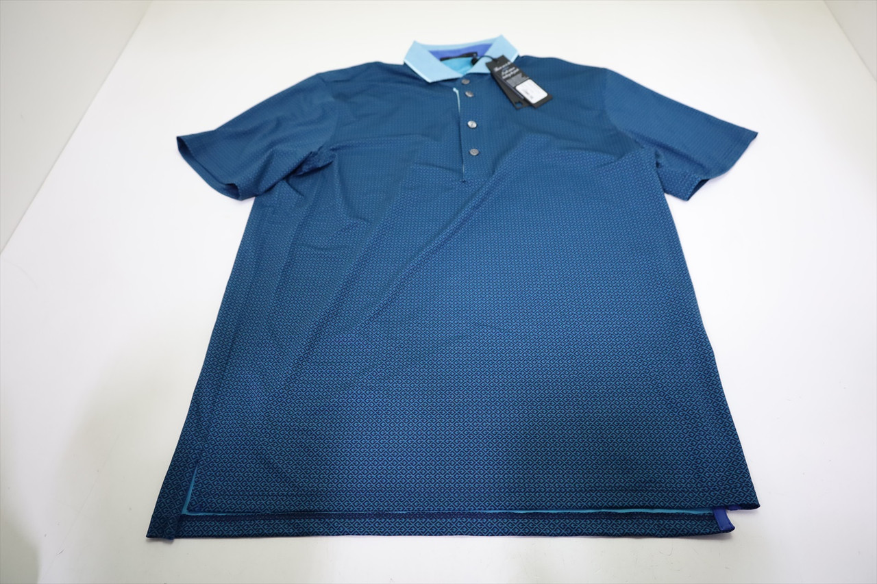 Greyson Golf Pixel G Polo Mens Size Medium Channel Regular New