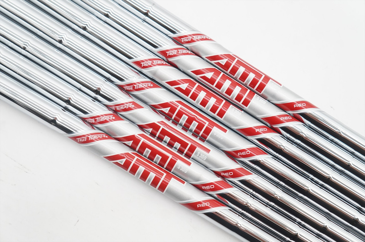 New True Temper Amt Red S300 Stiff 4-Pw Steel Iron Set Shafts .355