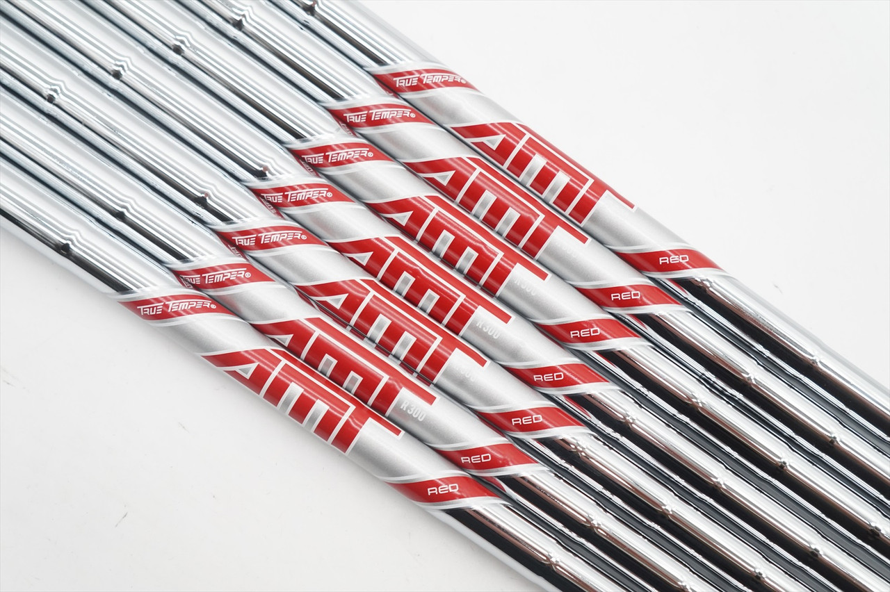 【美品】トゥルーテンパー TRUE TEMPER AMT RED 5本セット New True Temper Amt Red R300 Regular 4-Pw Steel Iron Set Shafts