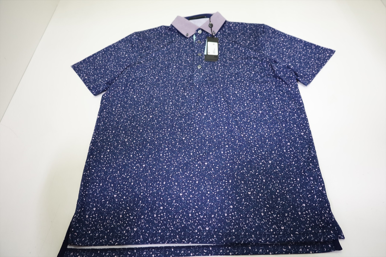 Greyson Golf Angel Tears Polo Mens Size Medium Maltese Blue New