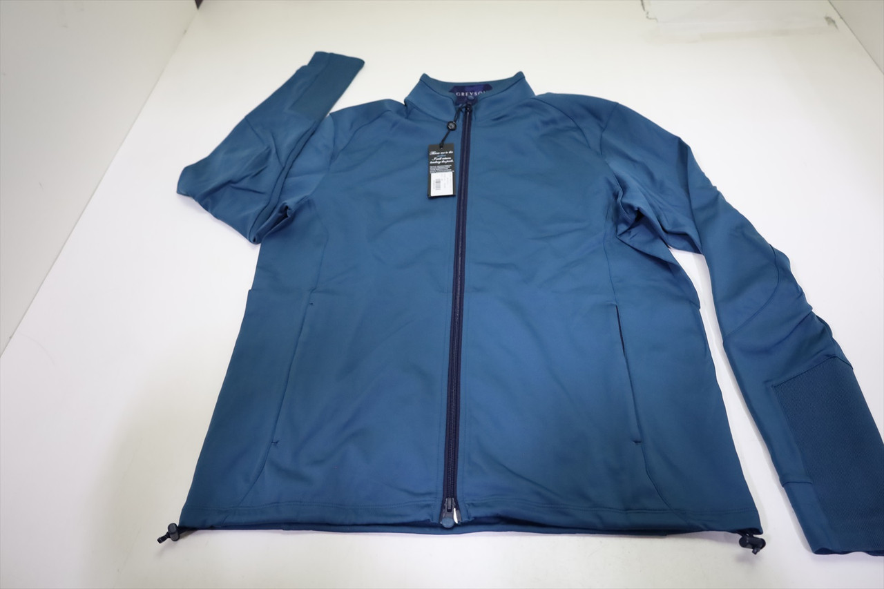 Greyson Golf Sequoia Full Zip Jacket Mens Size Medium Aegean New