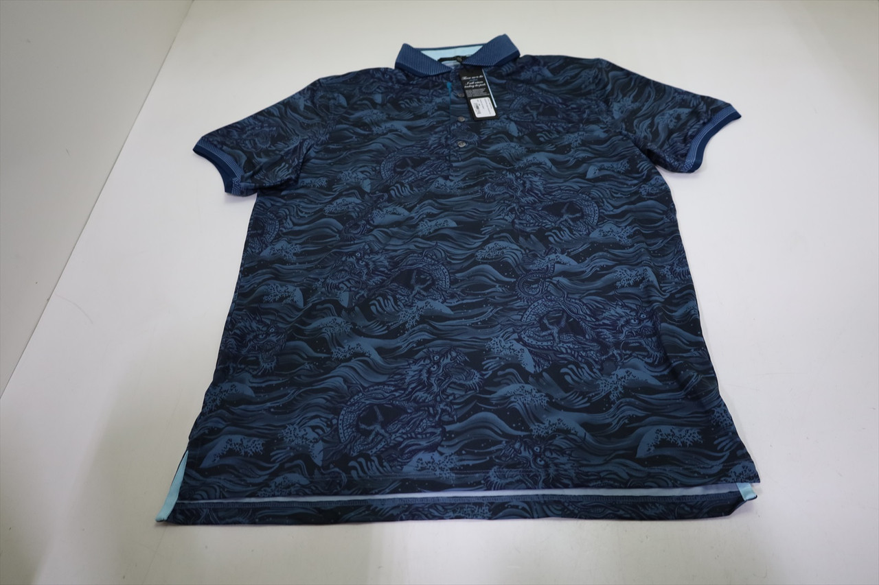 Greyson Golf Magic Dragon Polo Mens Size Medium Aegean New