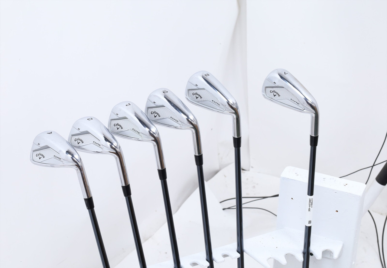 Callaway Elyte X Iron Set 7-Pw, Aw, Gw Stiff Flex Recoil Dart 90