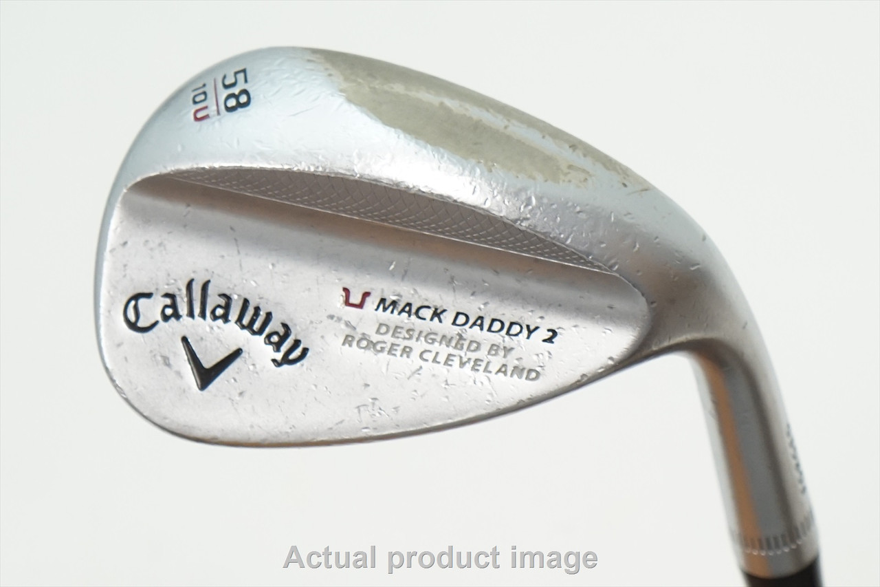 Callaway Mack Daddy 2 Chrome Wedge 58°-10 U-Grind Wedge Dynamic Gold Stl  942542 Fair