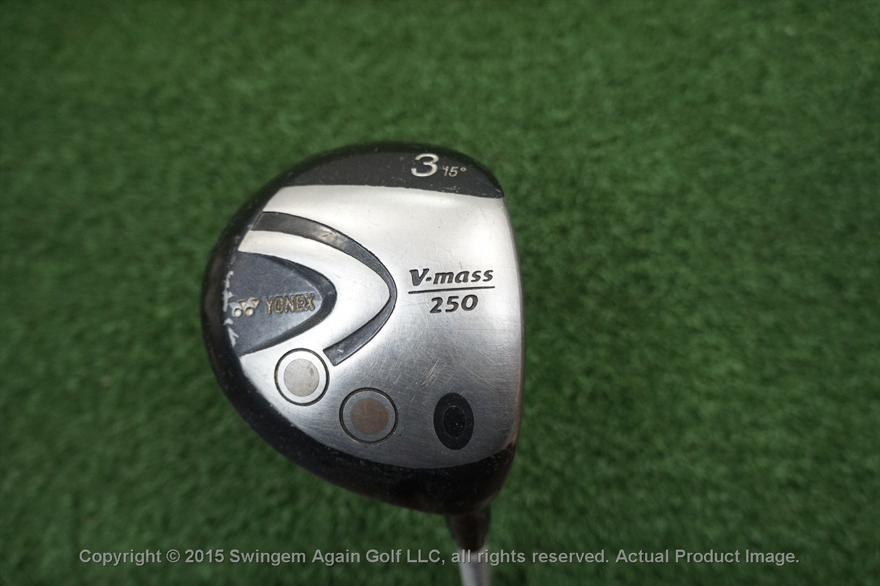 Yonex V-Mass 250 15* Degree 3 Wood Regular Flex Graphite 138385-a
