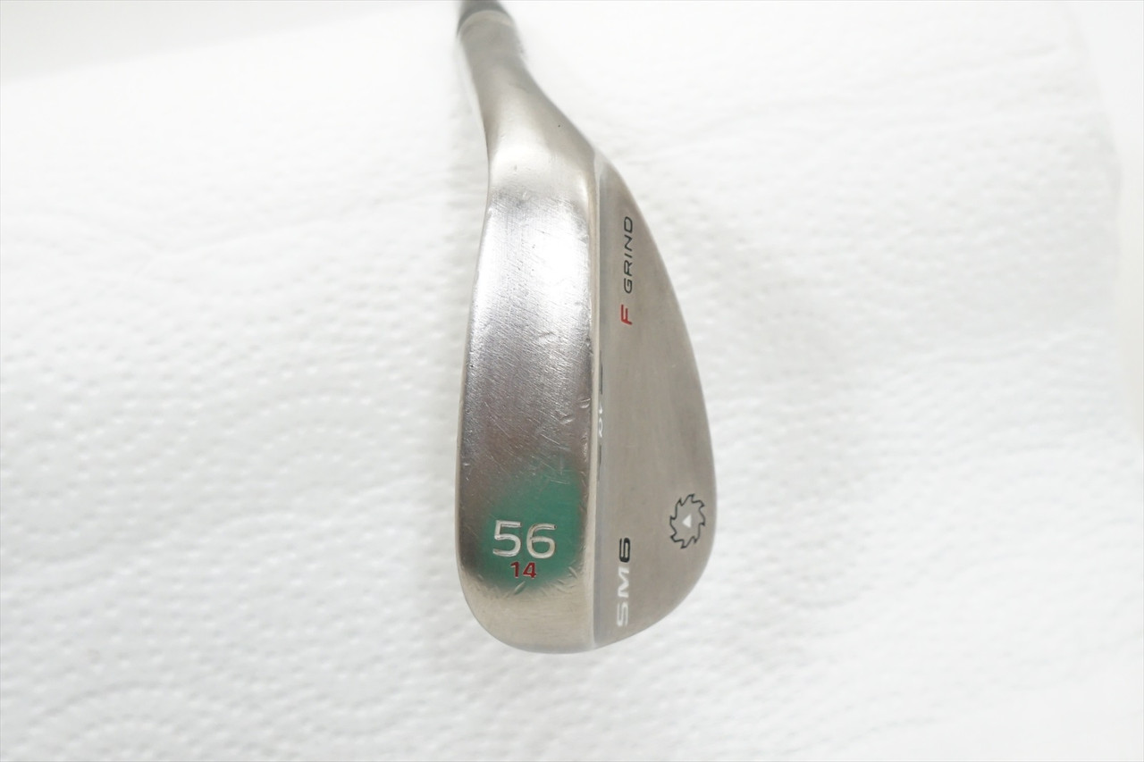 Titleist Vokey Sm6 Steel Grey Wedge 54°-14 F-Grind Stock Stl 982835 Good F46