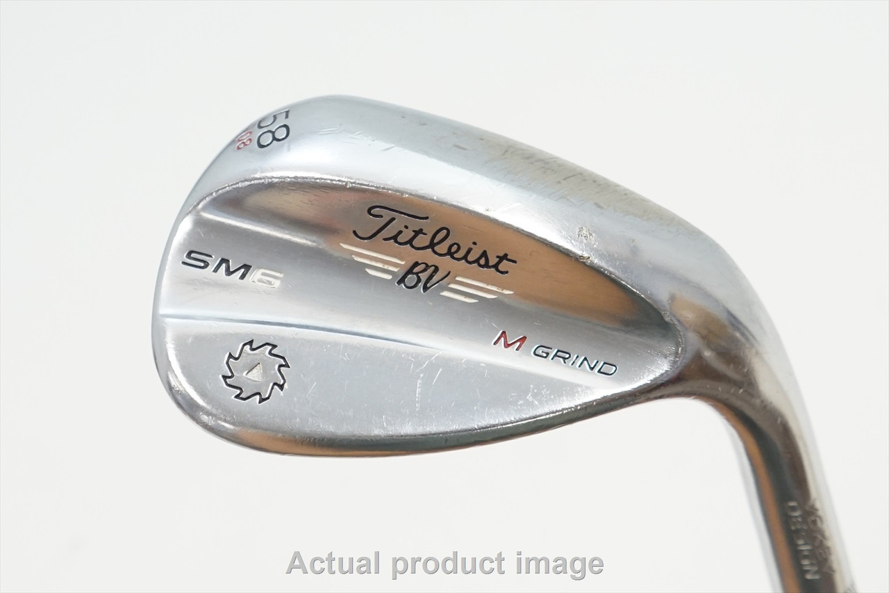 Titleist Vokey Sm6 Tour Chrome Wedge 58°-8 M-Grind Wedge Stock Stl