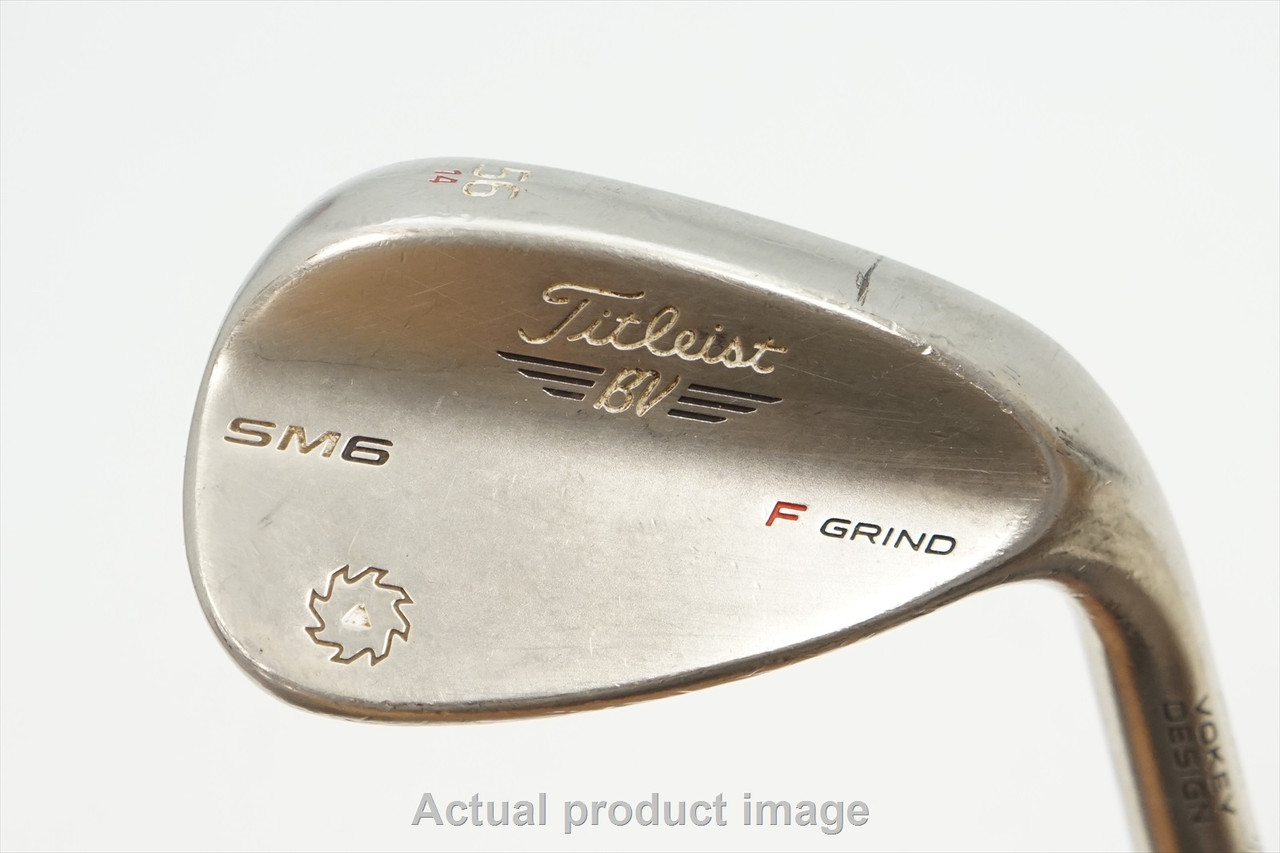 Titleist Vokey Sm6 Steel Grey Wedge 56°-14 F-Grind Stock Stl 1012597 Good  F44