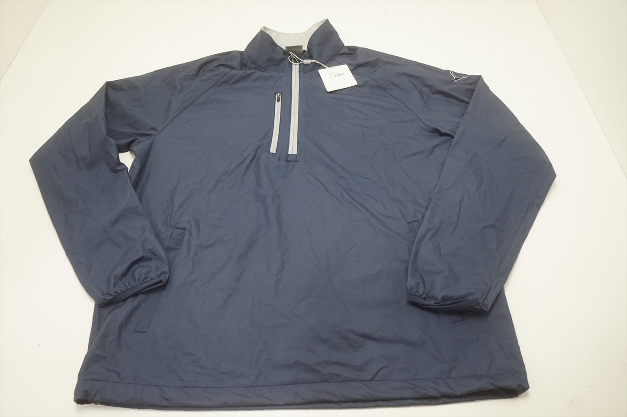 NEW Puma Golf 1 2 Zip Wind Jacket Mens Size Medium Peacoat 624C