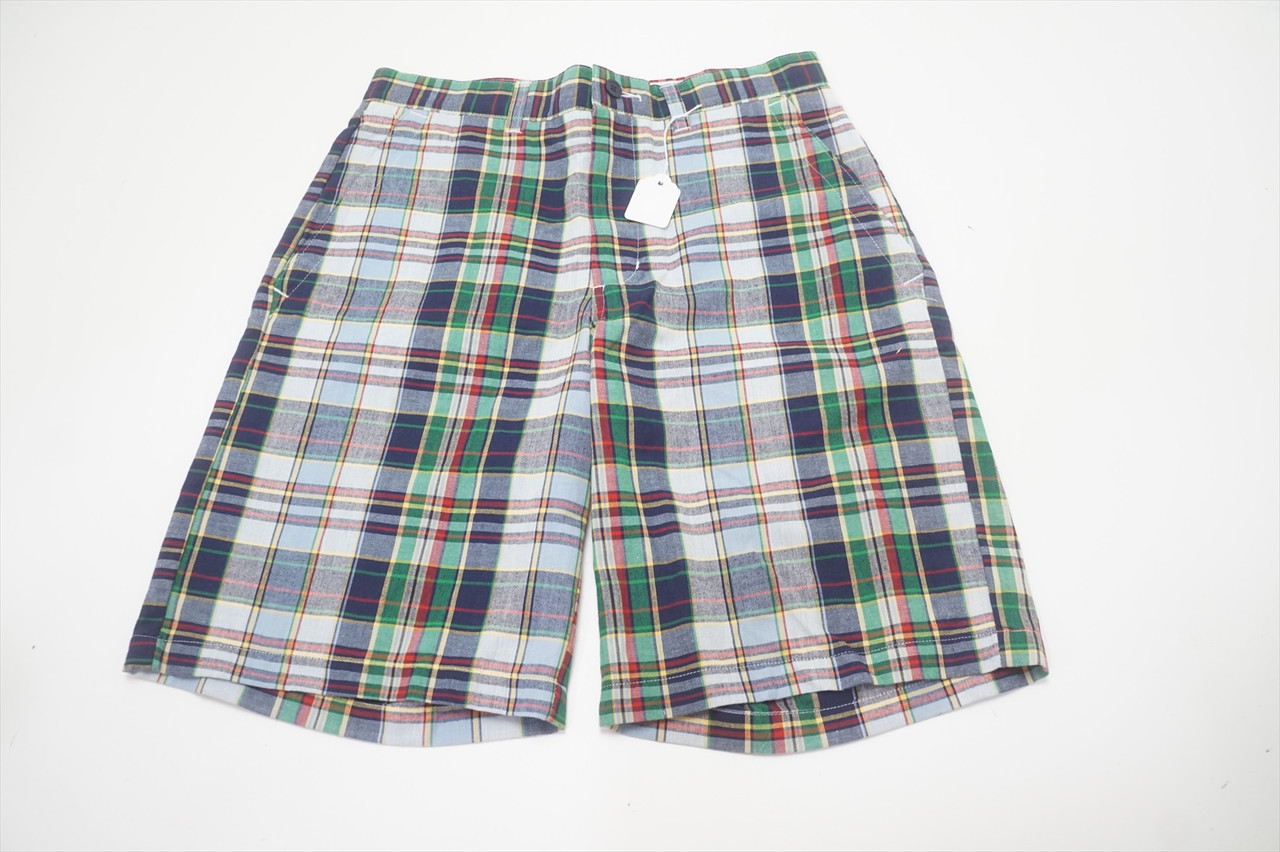 NEW Garb Golf Solid Shorts Boys Waist Size XL 11-12Y Blue/Green