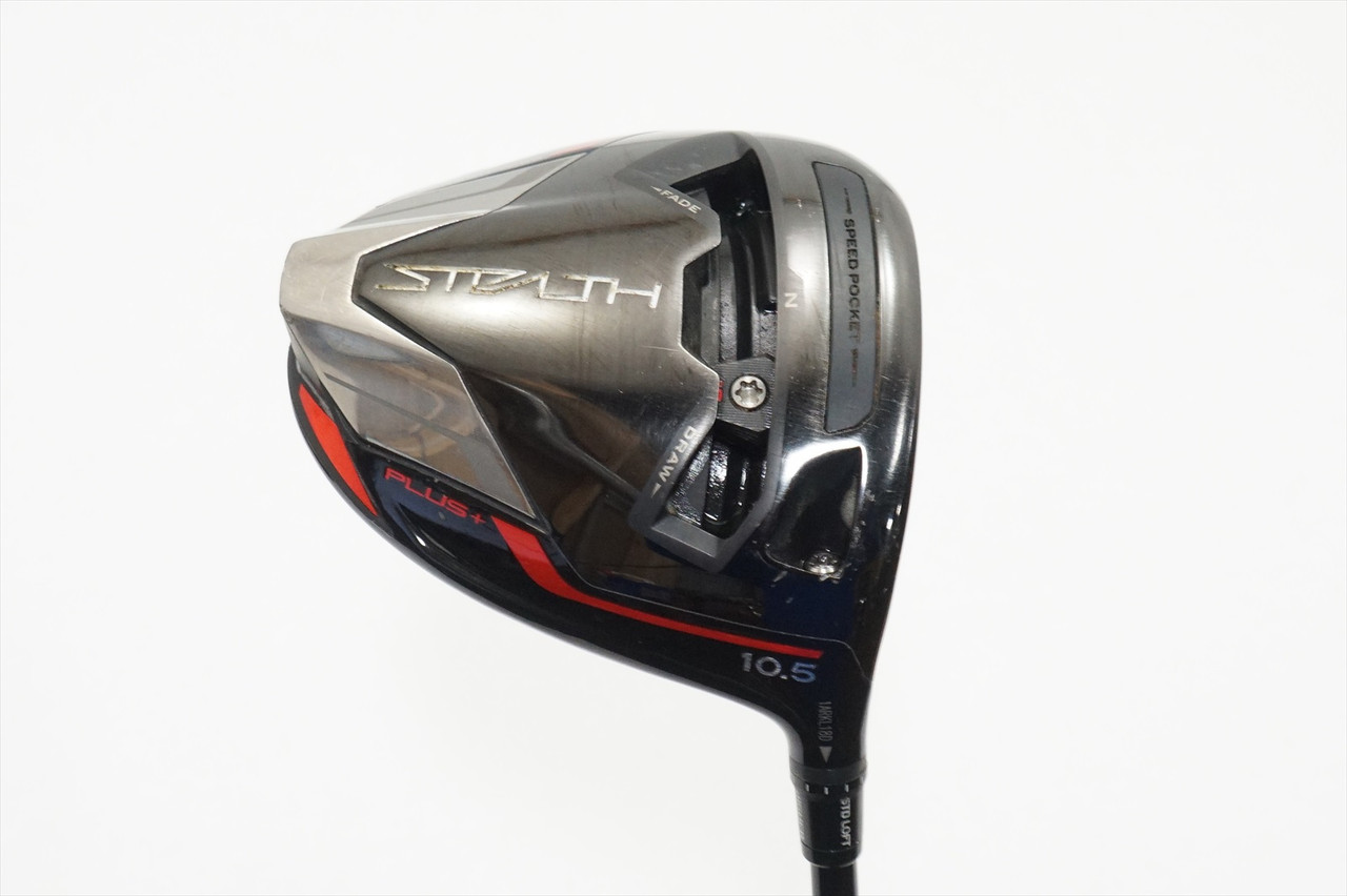 Taylormade Stealth Plus 10.5° Driver Regular Hzrdus Rdx Red 60 Fair w/ HC ^