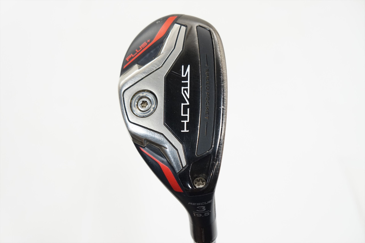 Taylormade Stealth Plus Rescue 19.5° 3 Hybrid Stiff Hzrdus Rdx Red 85 w/ HC  ^ - Mikes Golf Outlet