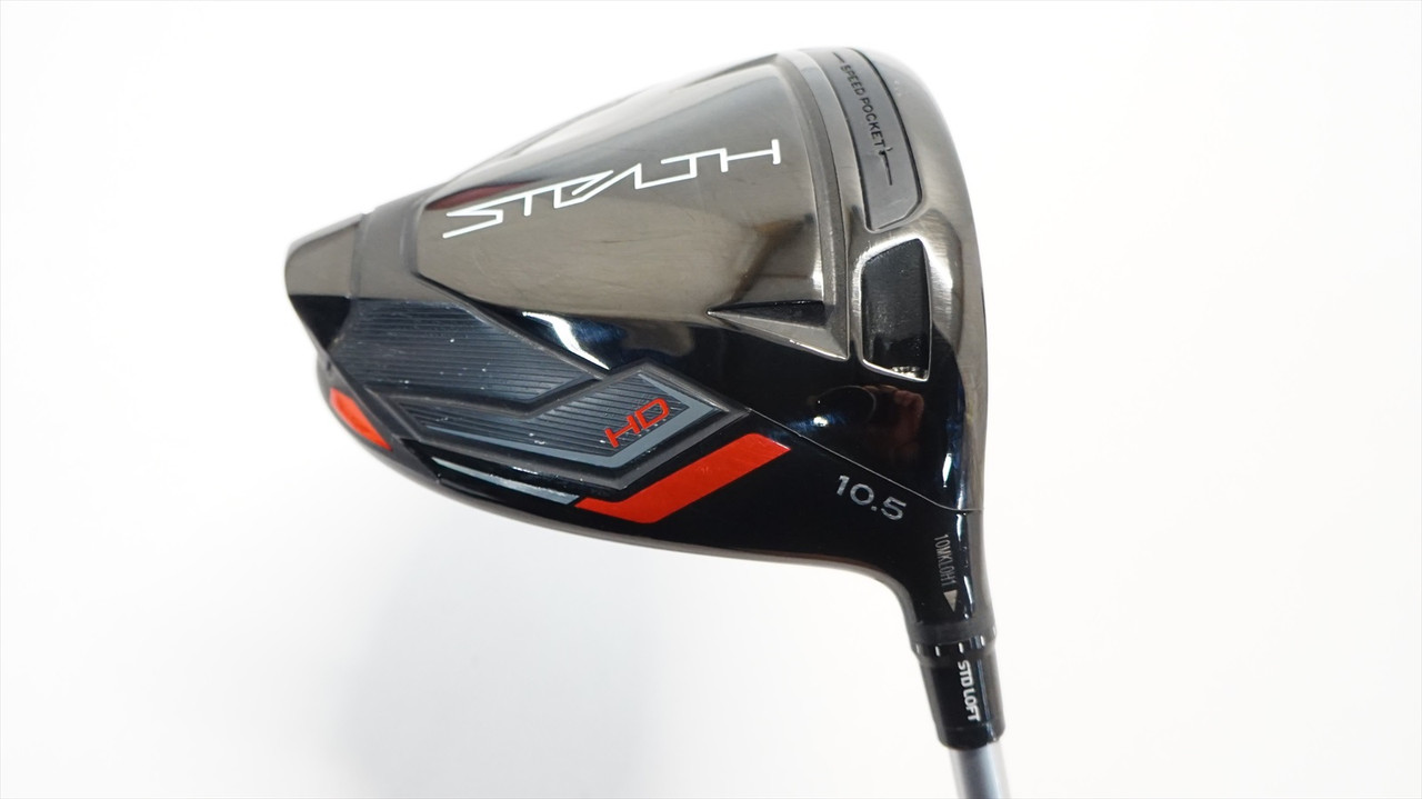 Taylormade Stealth Hd 10.5° Driver Stiff Flex Aldila Ascent 60 Good w/ HC ^