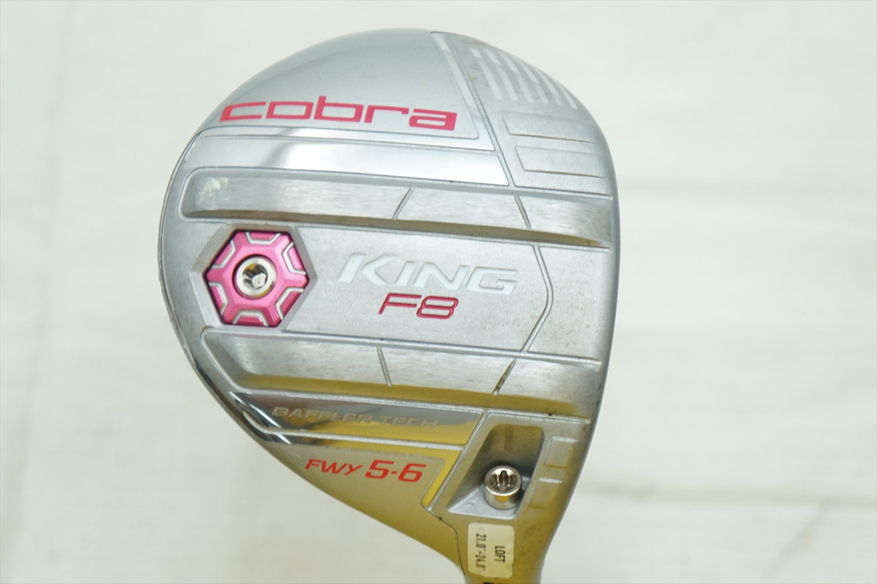 Cobra King F8 Silver/Pink Women'S 22.5° 5 Fairway Wood Ladies Excellent A64