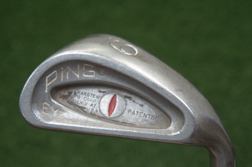 Ping Eye Red Dot 9 Iron Steel Shaft Stiff Flex 227846 Used Golf Right Handed W17