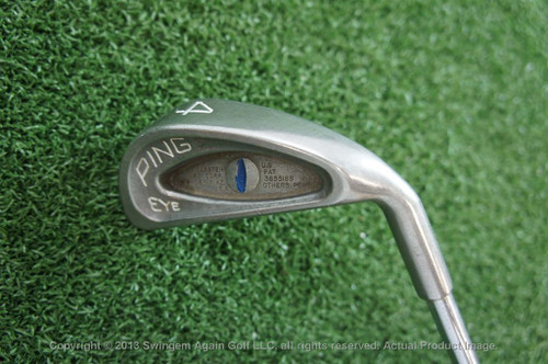 Ping Eye Blue Dot 4 Iron Average Condition Stiff Steel Shaft 65254 Used Golf L65 Ping Eye Blue Dot 4 Iron Average Condition Stiff Steel Shaft 65254 Used Golf L65