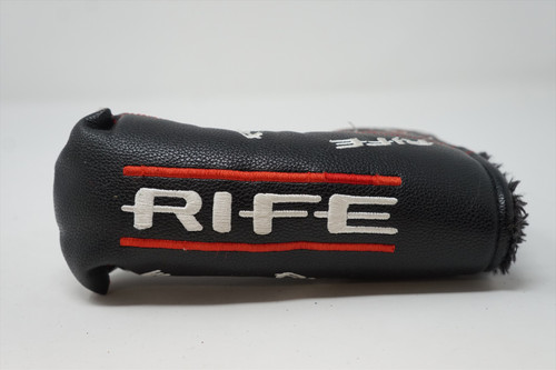 Guerin Rife Black w/ Red Stitching Blade Putter Headcover Excellent HA14-11-20 Guerin Rife Black w/ Red Stitching Blade Putter Headcover Excellent HA14-11-20