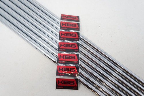 Uncut KBS Tour Chrome 115 R+ Regular+ 37.5"-40" 4-PW Iron Shaft Set PULLS .355T