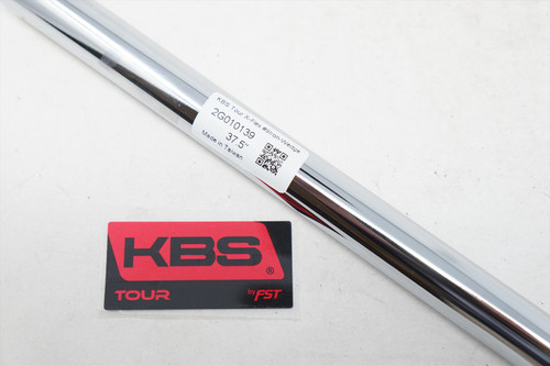 Uncut KBS Tour 130g X-Stiff Wedge / #9 Iron Shaft PULL 37.5" .355 Taper 1124168