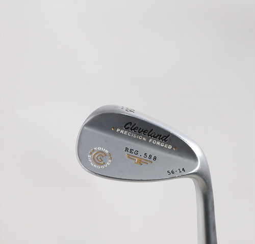 Cleveland 588 Forged Satin Wedge 56°-14 Wedge Stock Stl 1130542 Good