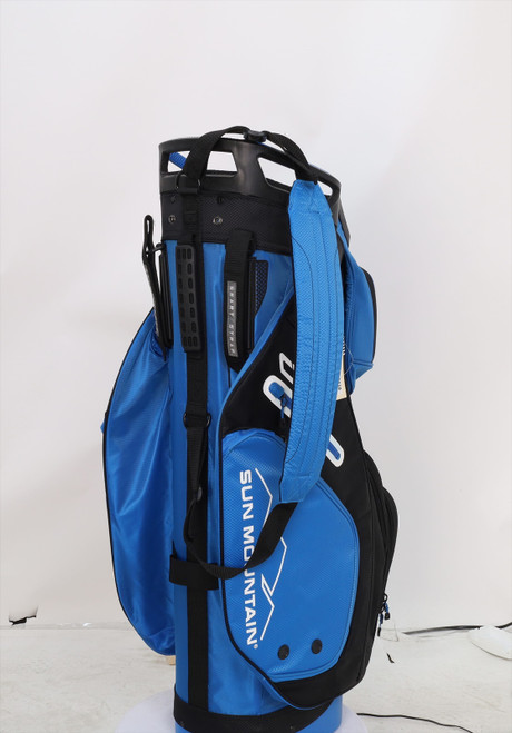 New Sun Mountain C130 Blue/ Black 14 Way Divide Golf Bag - Staff 1139880