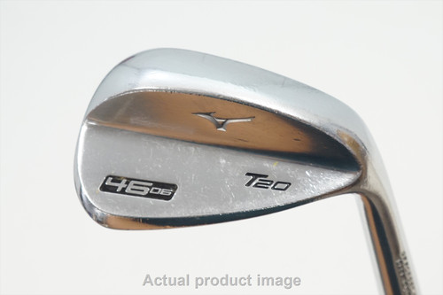 Mizuno T20 Satin Chrome Wedge 46°-6 Dynamic Gold Stl 1016290 Good B27