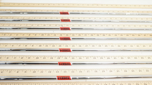 Kbs S-Taper 130 Stiff 34"-37.5" 7pc Iron Shaft Set Pulls .355T 1114216 Kbs S-Taper 130 Stiff 34"-37.5" 7pc Iron Shaft Set Pulls .355T 1114216