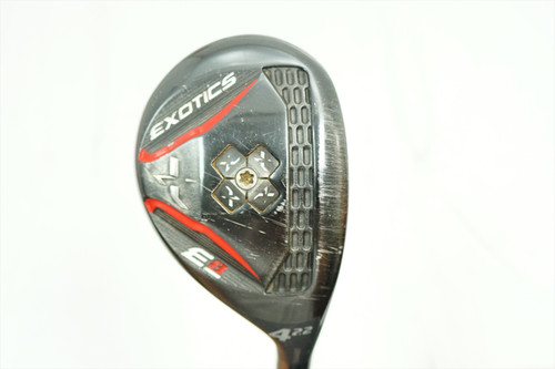 Tour Edge Exotics E8 22 Degree 4 Hybrid Regular Flex Recoil Graphite 0823287 B31