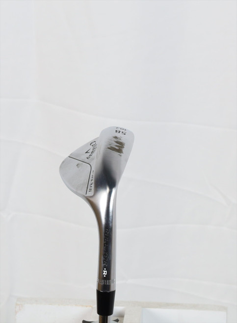 Callaway Jaws Raw Chrome Full Toe Wedge 58°-10 L-Grind Wedge Stock 1179685 Good Callaway Jaws Raw Chrome Full Toe Wedge 58°-10 L-Grind Wedge Stock 1179685 Good