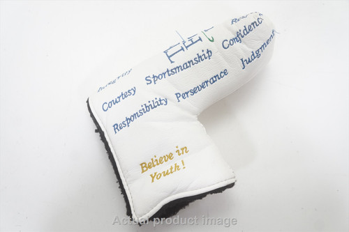 AM&E Golf The First Tee "Believe In Youth" Putter Headcover Blade Good AM&E Golf The First Tee "Believe In Youth" Putter Headcover Blade Good