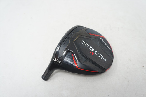 LH Taylormade Stealth 2 15* Degree #3 Fairway Wood Club Head Only .335 1207510 LH Taylormade Stealth 2 15* Degree #3 Fairway Wood Club Head Only .335 1207510