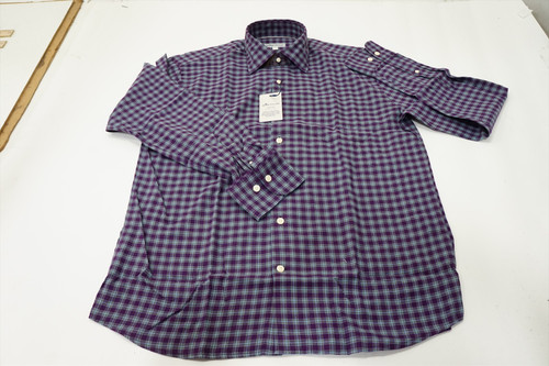 New Peter Millar Crown Crafted Button Down Mens Medium Deep Purple 978D 01211984