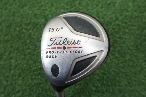 LH Titleist 980F 15* Degree 3 Fairway Wood 4375 Stiff Flex R142893 Used Golf E41