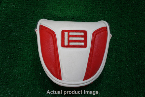 Evnroll White/Red Magnetic Heel Shafted Mallet Putter Headcover Good HA14-3-9 Evnroll White/Red Magnetic Heel Shafted Mallet Putter Headcover Good HA14-3-9